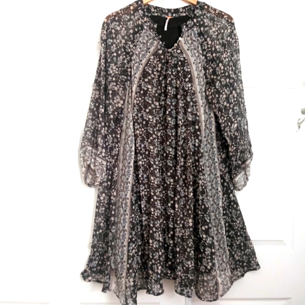 Free People Boho flowy midi dress